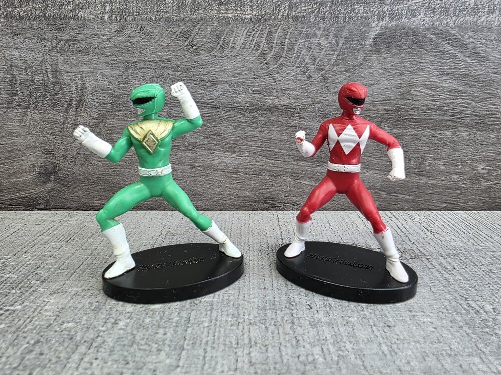 Power Rangers Red Green Lot Ranger Just Play Mini Figure g63e